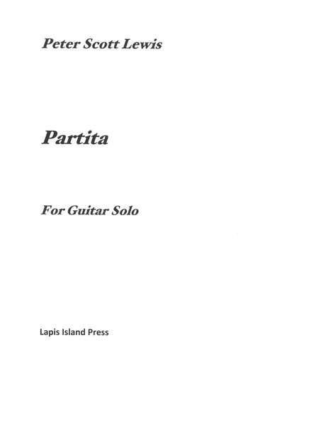 Partita : For Solo Guitar (1974).