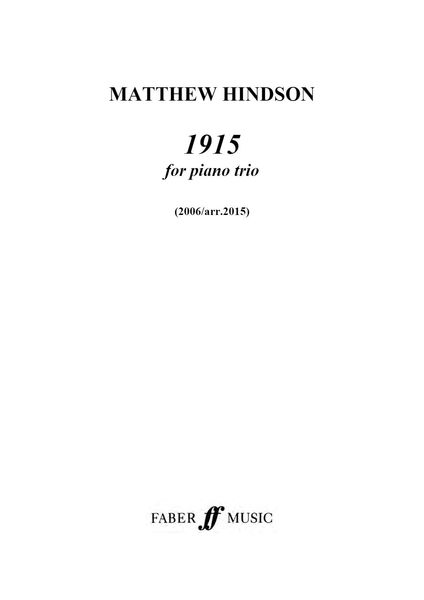 1915 : For Piano Trio (2006, arr. 2015) [Download].