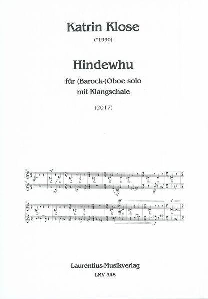 Hindewhu : Für (Barock-)Oboe Solo Mit Klangschale (2017).