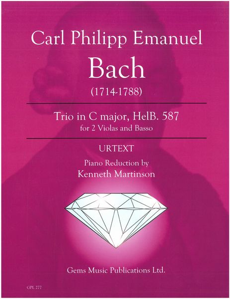 Trio In C Major, HelB. 587 : For 2 Violas and Bass / edited by Kenneth Martinson.