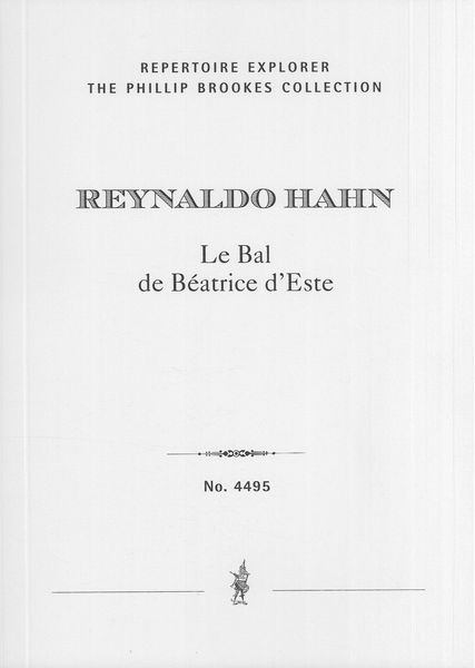 Bal De Beatrice d'Este : Suite Pour Instruments A Vent, Deux Harpes et Un Piano.