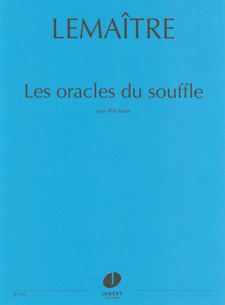 Les Oracles Du Souffle : Pour Flute Basse.