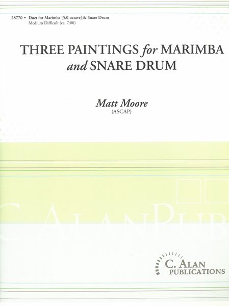 Three Paintings : For Marimba and Snare Drum.