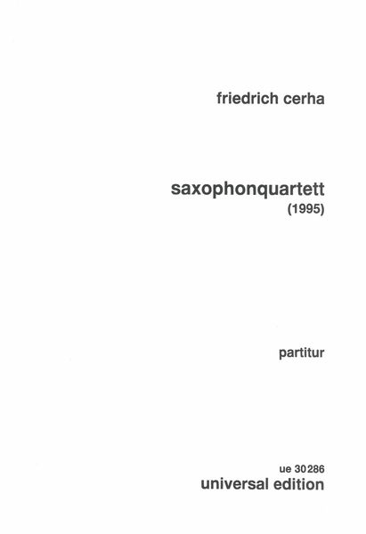 Saxophone Quartett (1985).