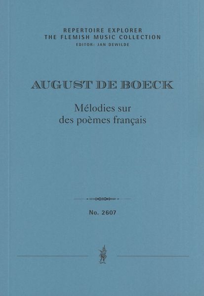 Mélodies Sur Des Poèmes Français : For Voice and Piano.