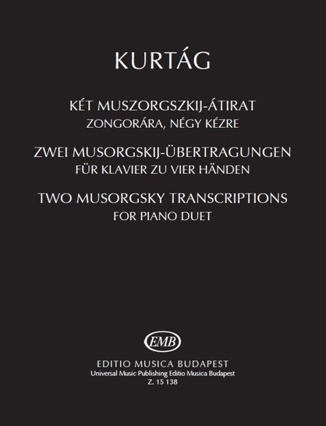 Two Mussorgsky Transcriptions : For Piano Duet.