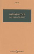 All In Good Time : For Orchestra (1994).