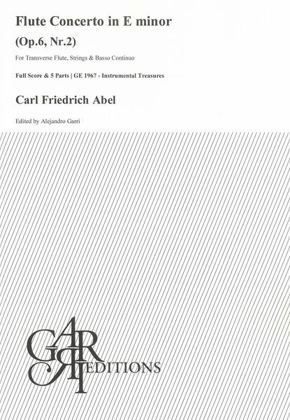 Flute Concerto In E Minor, Op. 6 Nr. 2 : For Transverse Flute, Strings and Basso Continuo.