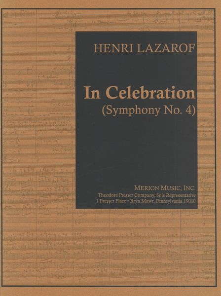 In Celebration (Symphony No. 4).