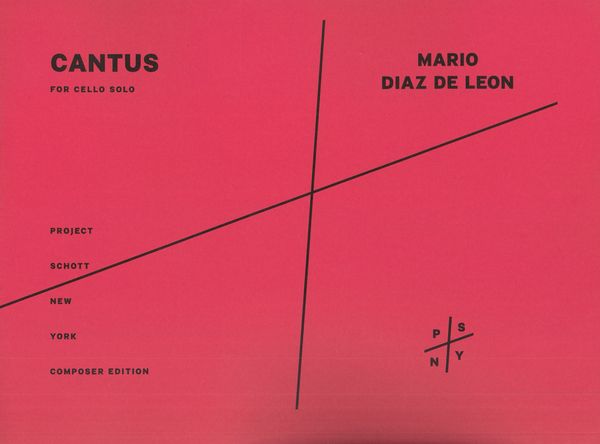 Cantus : For Cello Solo (2016).