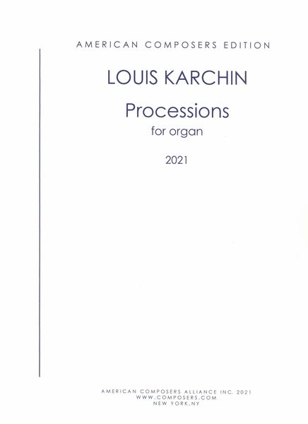 Processions : For Organ (2021).