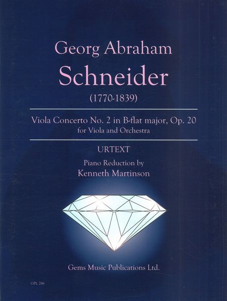 Viola Concerto No. 2 In B Flat Major, Op. 20 / Piano reduction by Kenneth Martinson.