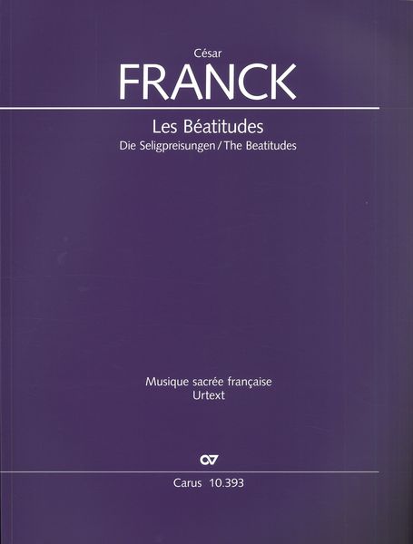 Les Béatitudes / edited by Hans Christoph Becker-Foss and Thomas Ohlendorf.