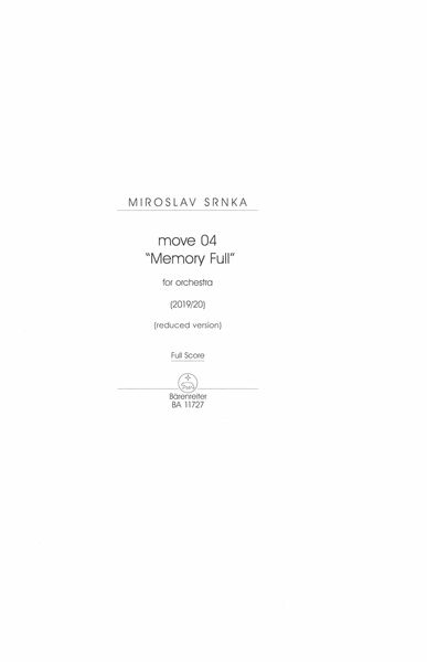 Move04 - Memory Full : For Orchestra (Reduced Version) (2019/20).