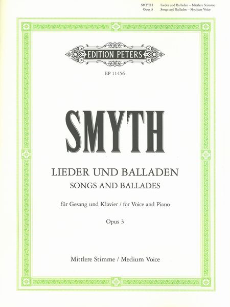 Lieder und Balladen = Songs and Ballads, Op. 3 For Medium Voice and Piano.