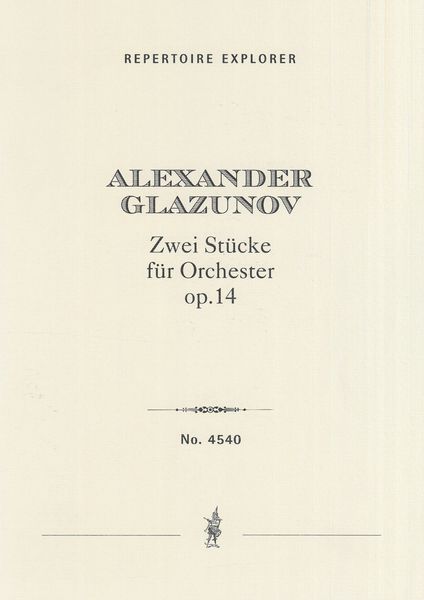 Zwei Stücke, Op. 14 : Für Orchester.