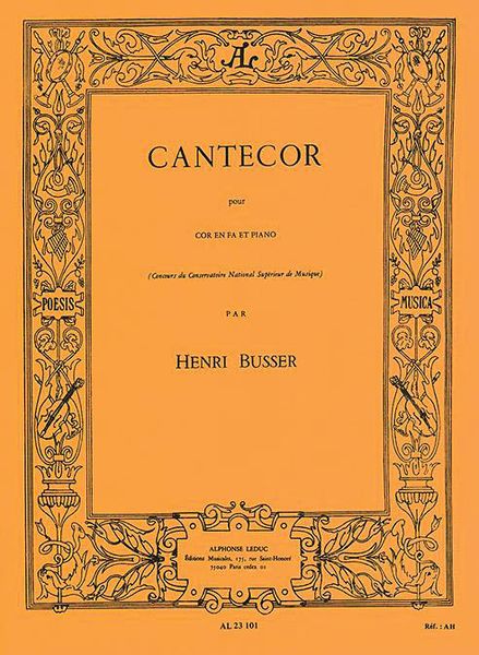 Cantecor : For Horn and Piano.