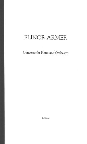 Concerto : For Piano and Orchestra.