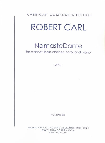 Namastedante : For Clarinet, Bass Clarinet, Harp and Piano (2021).