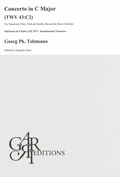 Concerto In C Major, TWV 43:C2 : For Transverse Flute, Viola Da Gamba, Bassoon and Basso Continuo.