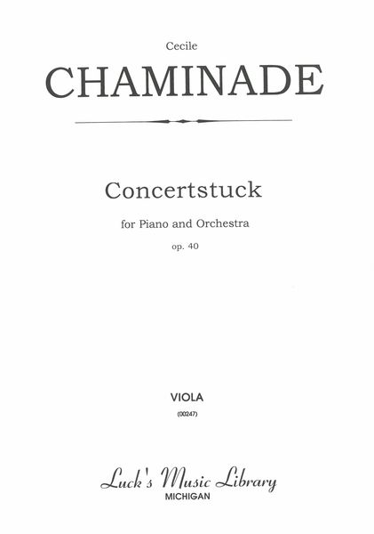 Concertstück, Op. 40 : For Piano and Orchestra.