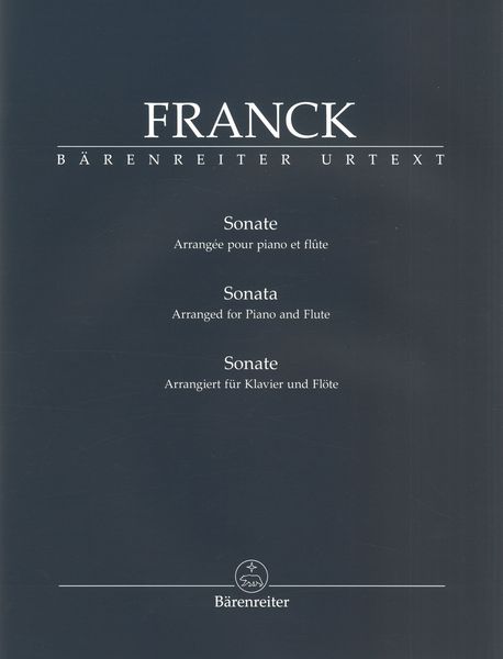 Sonate Pour Piano et Violon : Pour Piano et Flute / arranged by Franz Linden.