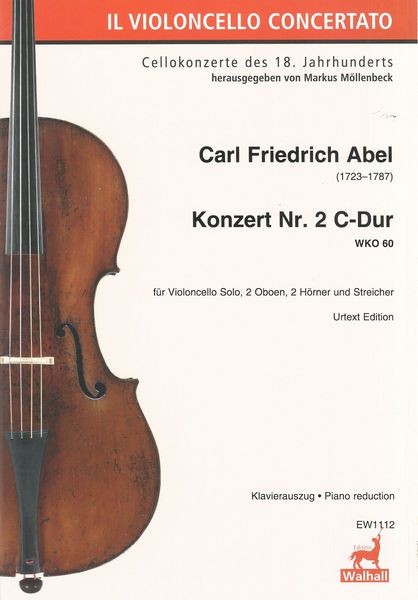 Konzert Nr. 2 C-Dur, Wko 60 : Für Violoncello Solo, 2 Oboen, 2 Hörner & Streicher - Piano reduction.