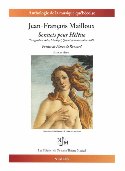 Sonnets Pour Hélène : Pour Chant et Piano.