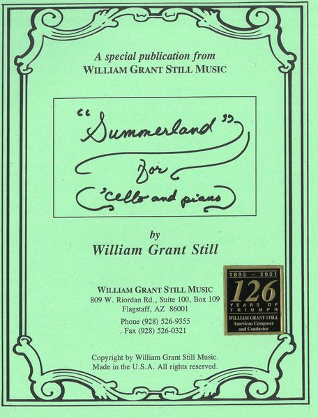 Summerland : For Cello and Piano / arranged by Timothy Holley.