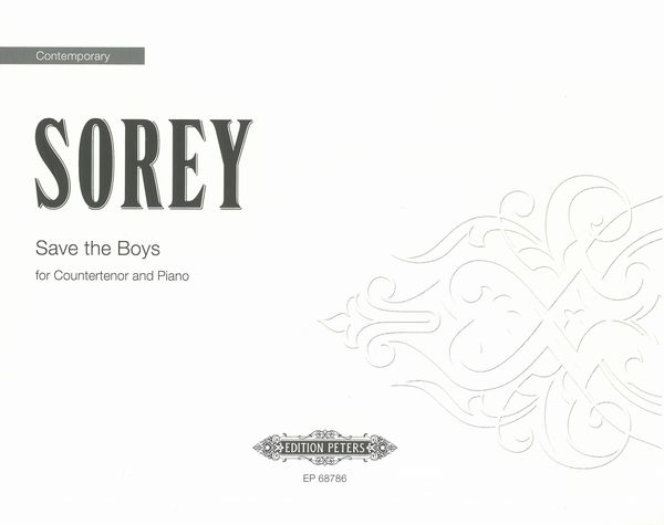Save The Boys : For Countertenor and Piano (2020).