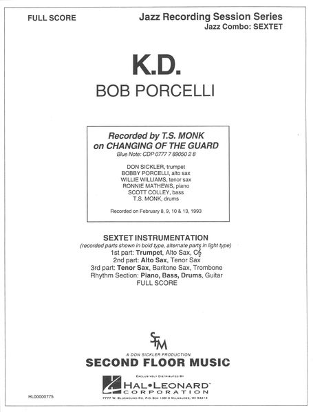 K. D. : For Jazz Sextet.