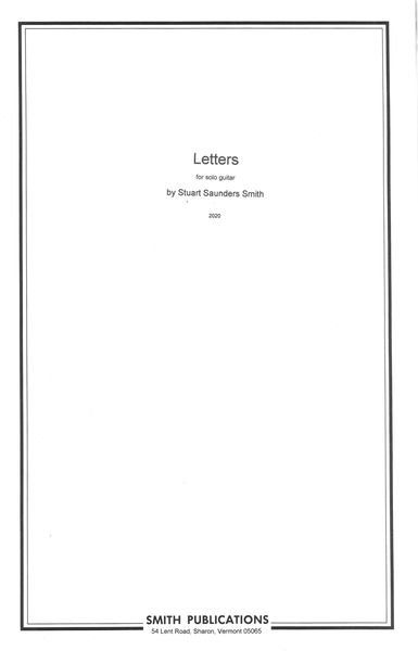 Letters : For Solo Guitar (2020).