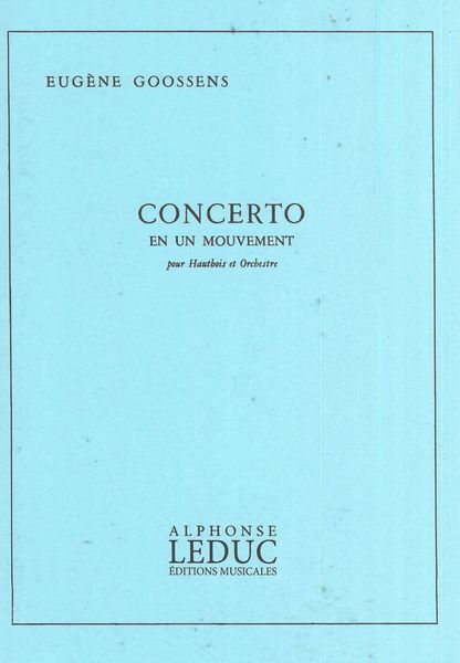 Concerto En Un Mouvement Pour Houtbois et Orchestre, Op. 45.