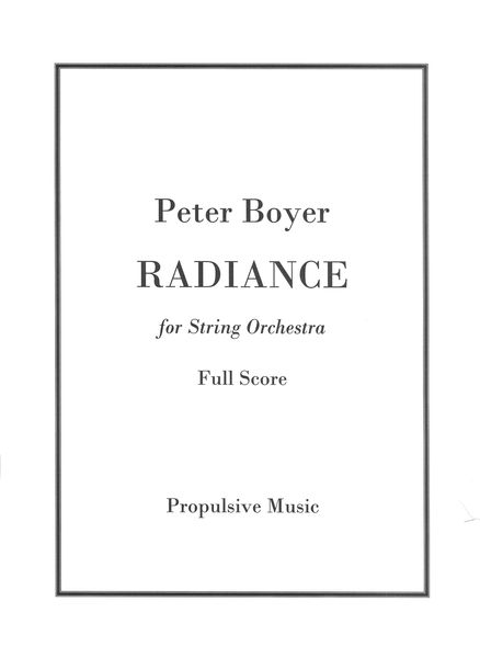Radiance : For String Orchestra (2021).