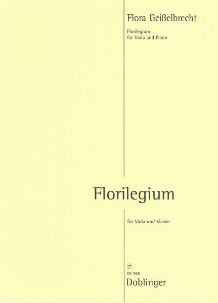 Florilegium : For Viola and Piano.