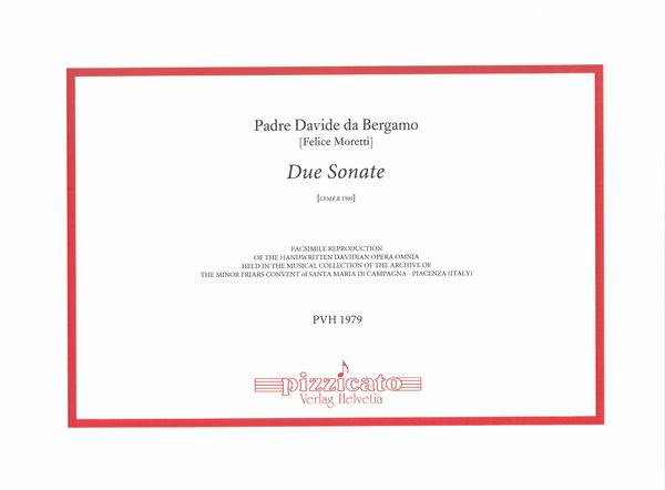 Due Sonate, Cfmp.R 1305.