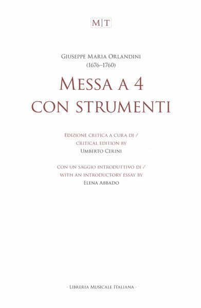Messa A 4 Con Strumenti / edited by Umberto Cerini.