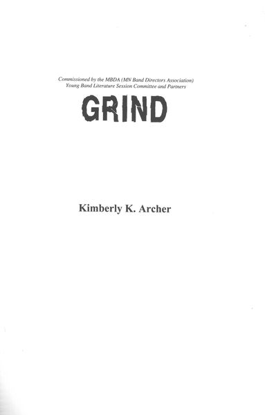 Grind : For Band.