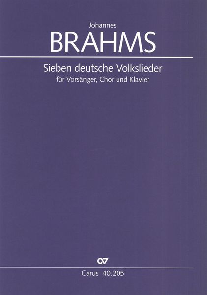 Sieben Deutsche Volkslieder.