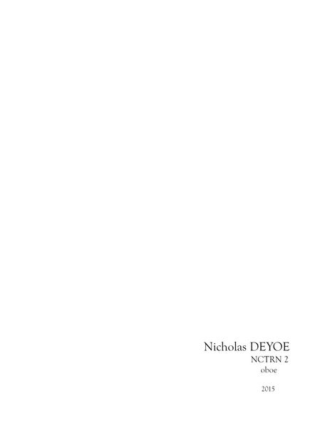 Nctrn 2 : For Solo Oboe (2015) [Download].
