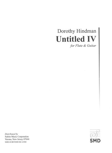 Untitled IV : For Flute and Guitar.