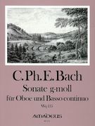 Sonata In G Minor, Wq 135 : For Oboe and Basso Continuo / Ed. & Continuo Realization by Kurt Meier.