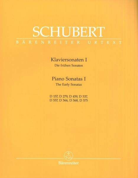 Klaviersonaten I : Die Frühen Sonaten / edited by Walburga Litschuaer.