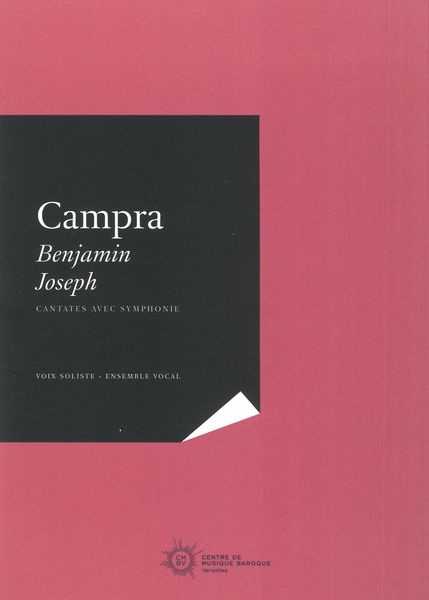 Benjamin; Joseph : Cantates Avec Symphonie / edited by Marie Demeilliez.