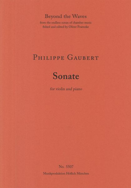 Sonate : For Violin and Piano.