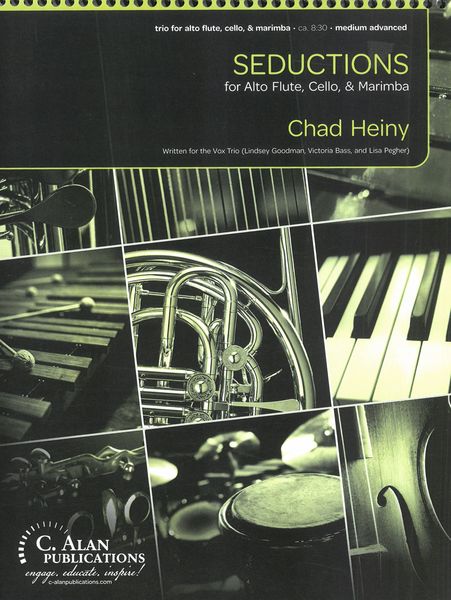 Seductions : For Alto Flute, Cello and Marimba.