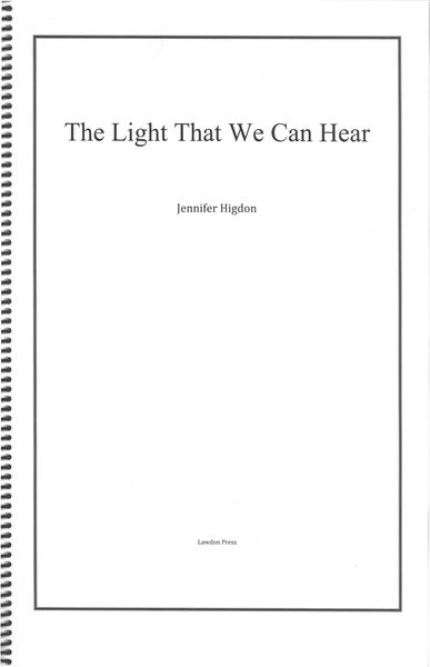 Light That We Can Hear : For Flute and Orchestra.