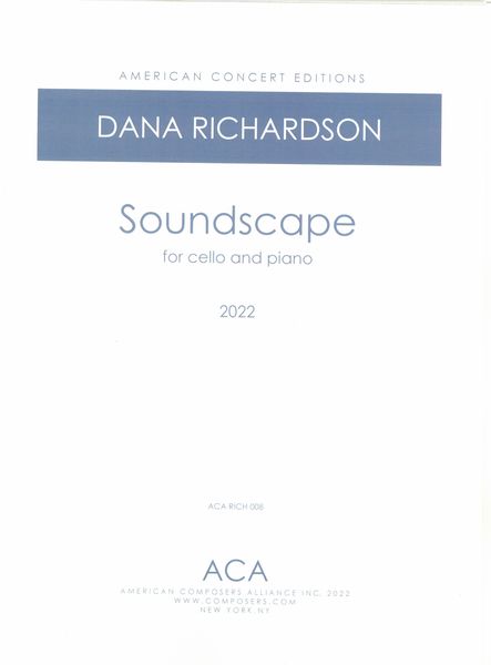 Soundscape : For Cello and Piano (2022).