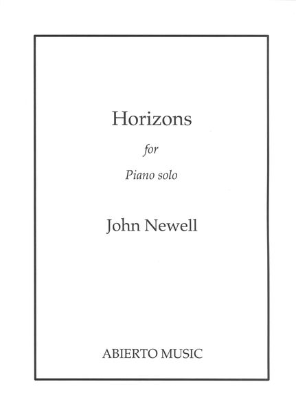 Horizons : For Piano Solo (1975).
