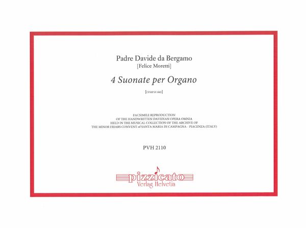 4 Suonate Per Organo, Cfmp.R 1445.